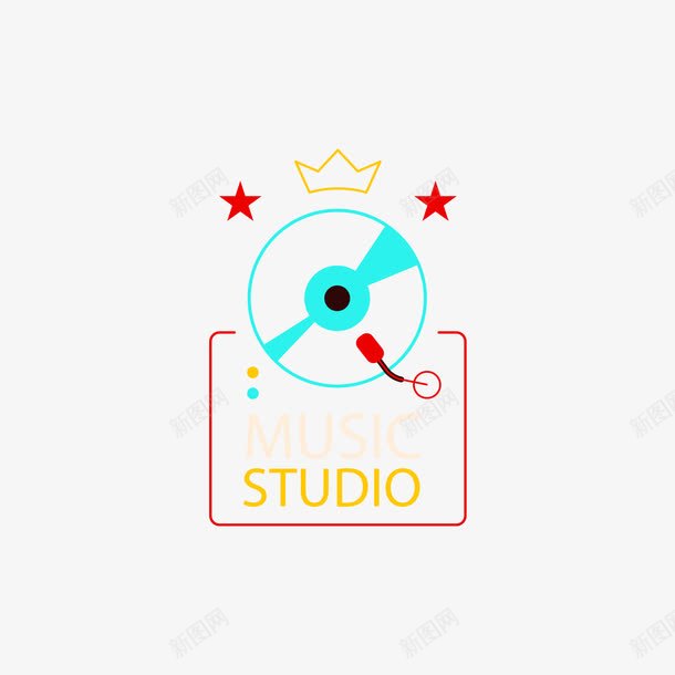 光碟音乐工作室标签png免抠素材_88icon https://88icon.com 光碟 标签 音乐 音乐工作室 音乐标签 黄色