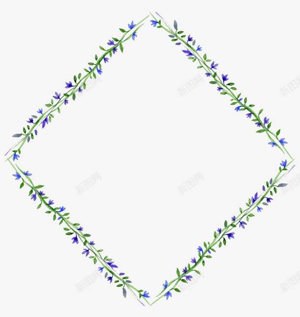 手绘植物边框矢量图ai免抠素材_88icon https://88icon.com 卡通手绘 夏促 夏天 植物边框 矢量素材 矢量图