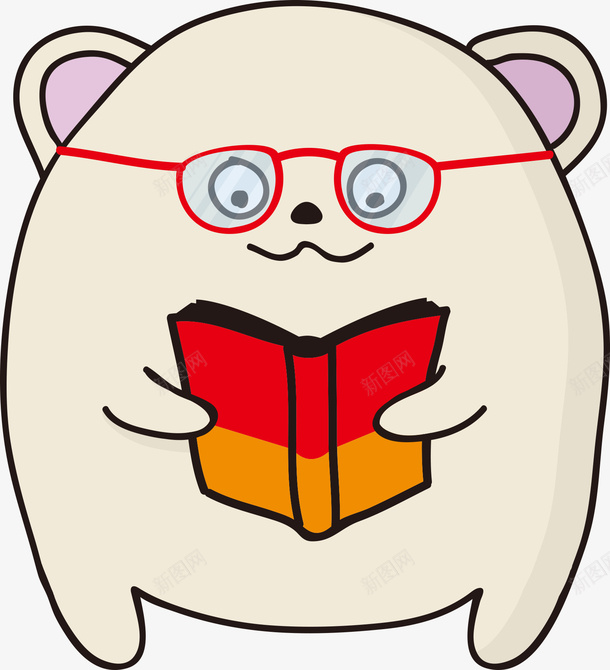 看书的动物矢量图eps免抠素材_88icon https://88icon.com 书籍 动物 动物插画 卡通动物 看书 眼镜 矢量动物 矢量图