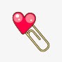 卡通可爱卡通精美曲别针png免抠素材_88icon https://88icon.com 卡通 卡通人物 卡通动物 可爱元素 曲别针 浪漫 粉色 精美