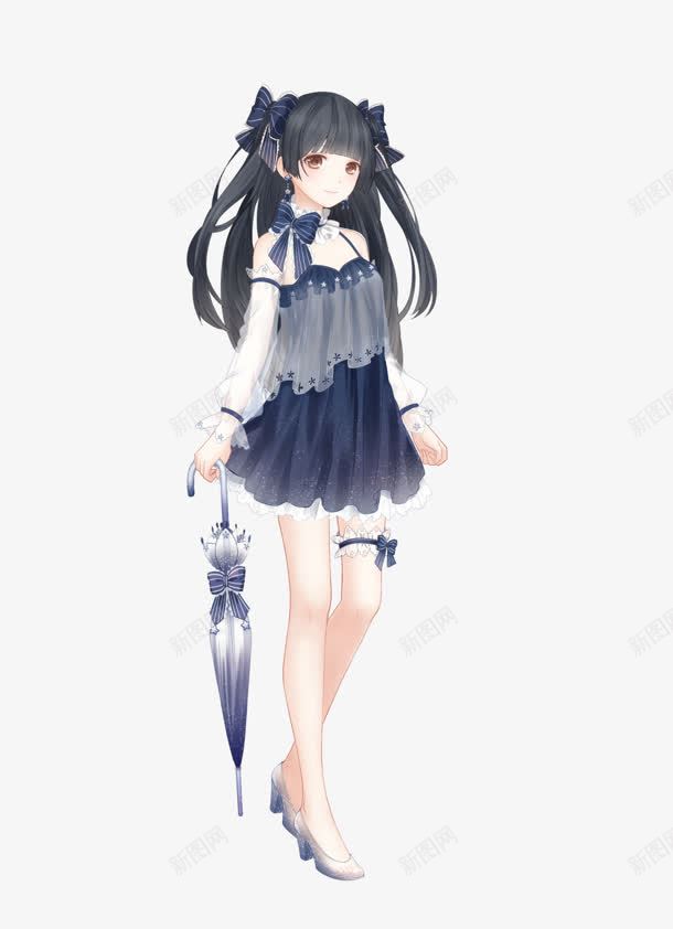 褐色女裙卡通小女孩png免抠素材_88icon https://88icon.com 卡通 女孩 褐色