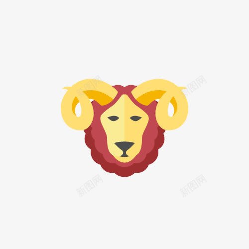 卡通羊头png免抠素材_88icon https://88icon.com 卡通画 矢量装饰 羊 羊头 装饰