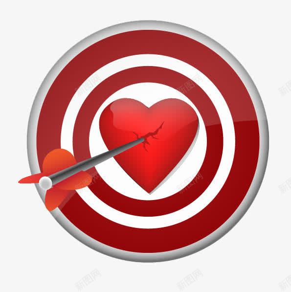 红色箭靶png免抠素材_88icon https://88icon.com 可爱 扁平 漂亮