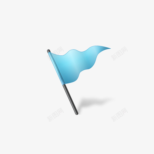 蓝色旗子png免抠素材_88icon https://88icon.com 小蓝旗 旗 旗子 矢量装饰 蓝色 装饰