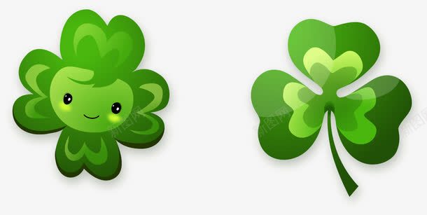 手绘幸运四叶草矢量图ai免抠素材_88icon https://88icon.com 三叶草 卡通 四叶草 幸运 手绘 矢量图