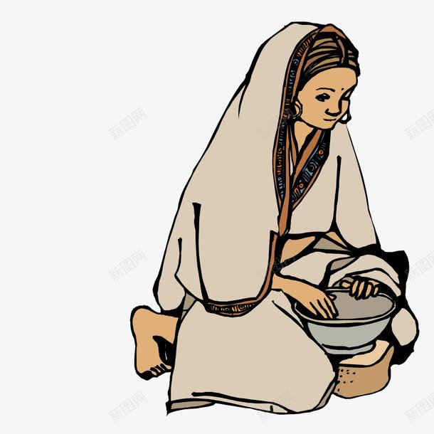 要饭的妇女png免抠素材_88icon https://88icon.com 妇女 手捧碗 拿碗 要饭 跪着