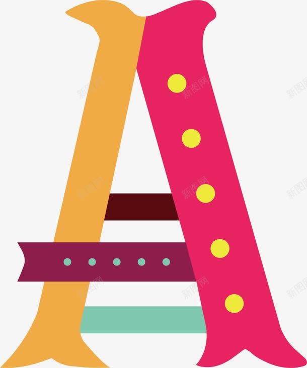 卡通字母马戏团字母png免抠素材_88icon https://88icon.com 卡通字母 马戏团字母