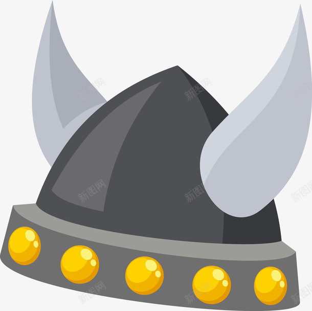 一顶黑色牛角帽矢量图eps免抠素材_88icon https://88icon.com 帽子 牛角 牛角帽 牛角帽PNG 矢量牛角帽 黑色帽子 矢量图