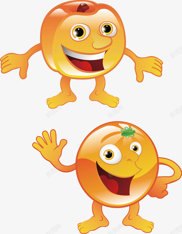 橘子水果卡通矢量图ai免抠素材_88icon https://88icon.com 卡通 可爱 小孩 橘子 水果 矢量图