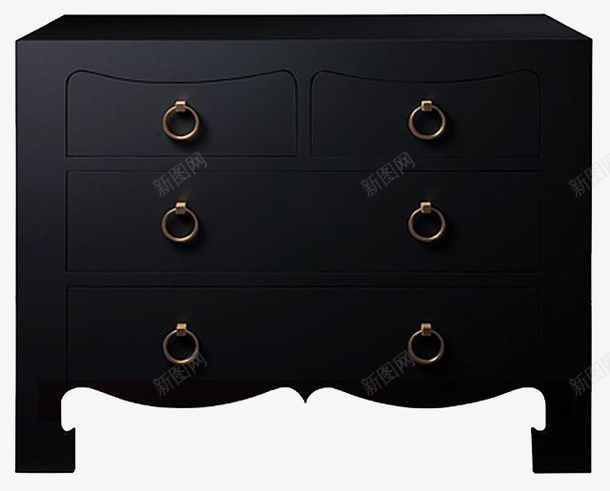 3个抽屉床头柜矢量图eps免抠素材_88icon https://88icon.com 产品实物 家具 床头柜 黑色 矢量图