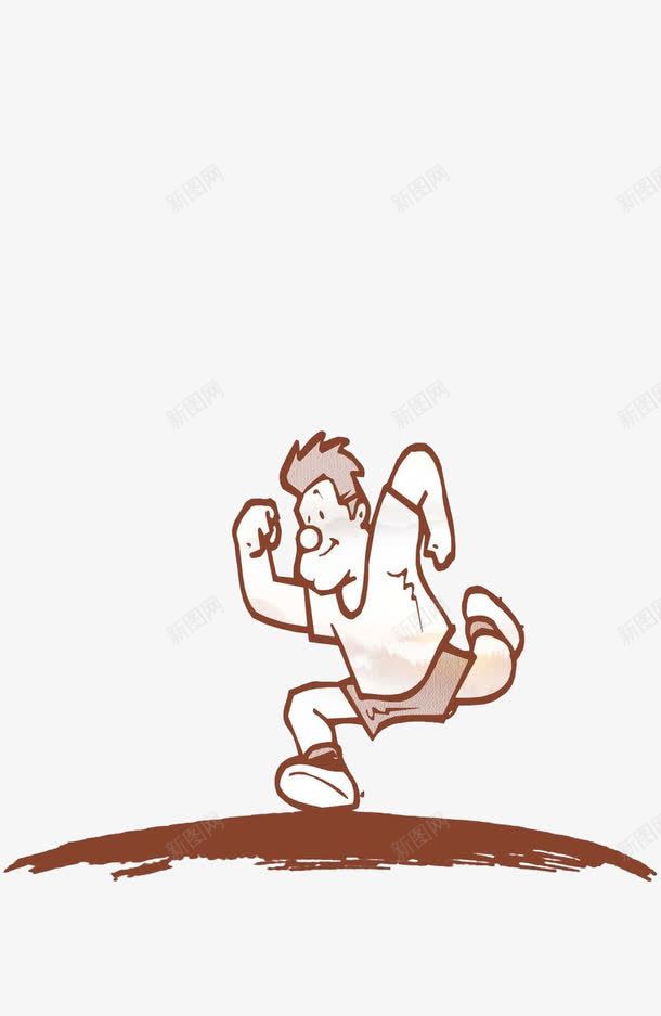 奋力向前跑的人png免抠素材_88icon https://88icon.com 卡通 装饰 跑的人