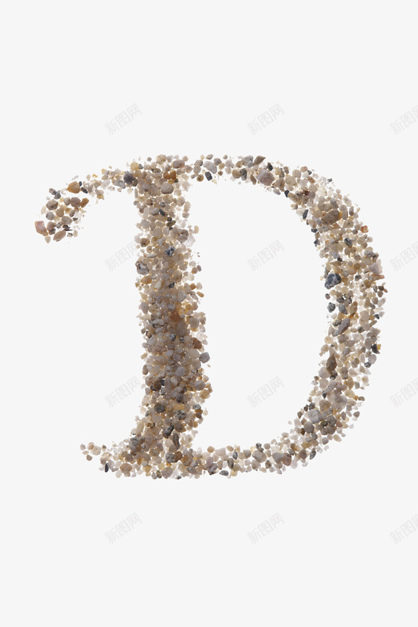 砂砾摆放的字母png免抠素材_88icon https://88icon.com 字母d 字母形状 摆放 摆放形状 沙子 砂砾