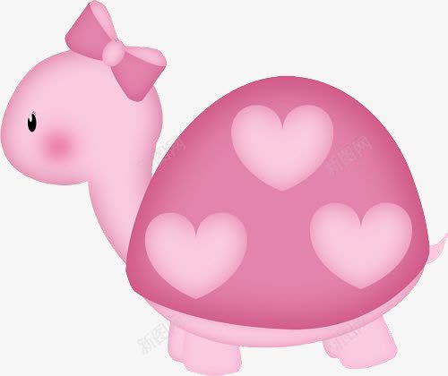 可爱的粉色卡通乌龟png免抠素材_88icon https://88icon.com 乌龟 卡通 爱心 粉色