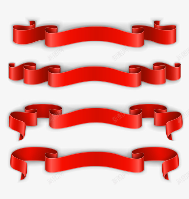 红色时尚飘逸卡通祝贺彩带矢量图ai免抠素材_88icon https://88icon.com 卡通彩带 彩带插画 时尚彩带 矢量彩带 祝贺彩带 红色彩带 飘逸彩带 矢量图