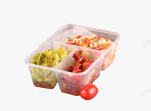 分格食物工作餐png免抠素材_88icon https://88icon.com 中式快餐 美味盒饭