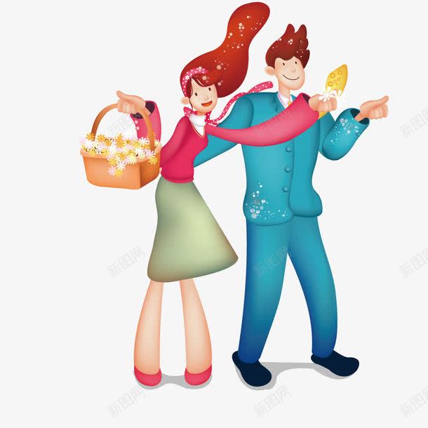 扶着爱人的男子png免抠素材_88icon https://88icon.com 爱人 男子 花篮
