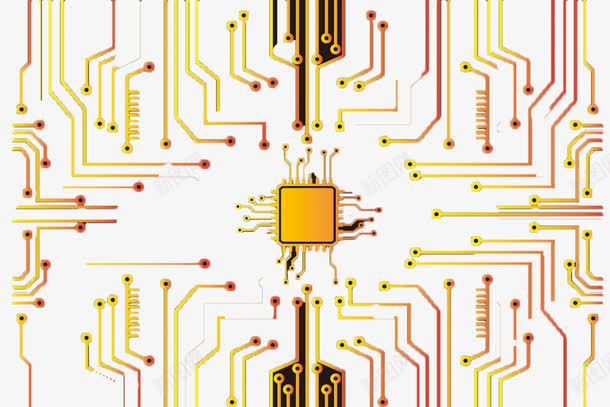电路板效果png免抠素材_88icon https://88icon.com CPU 接线图 电路板 科技风