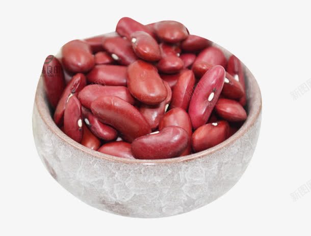 瓷碗里的腰豆png免抠素材_88icon https://88icon.com 免抠豆子碗 家用瓷碗 瓷碗豆子 碗里的豆子 红腰豆 红色粗粮豆子