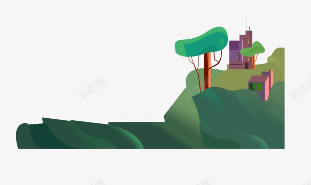 唯美精美卡通手绘环保房子树山山png免抠素材_88icon https://88icon.com 卡通 唯美 山 山坡 房子 手绘 树 环保 精美