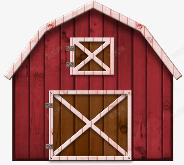 卡通木房png免抠素材_88icon https://88icon.com 小屋 木质 简约 红色