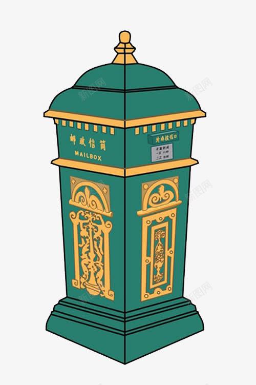 卡通装饰邮箱邮筒png免抠素材_88icon https://88icon.com 免抠 卡通 老式邮筒 装饰图案 邮筒 邮箱