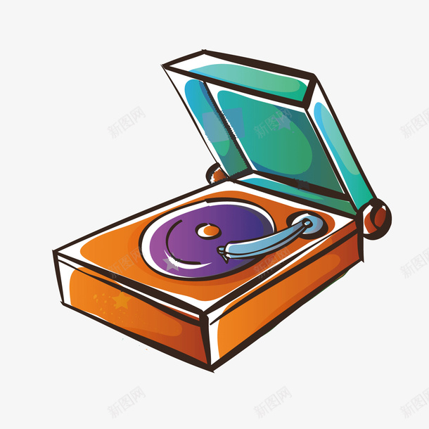 线条卡通复古留声机矢量图ai免抠素材_88icon https://88icon.com 卡通 复古 留声机 线条 矢量图