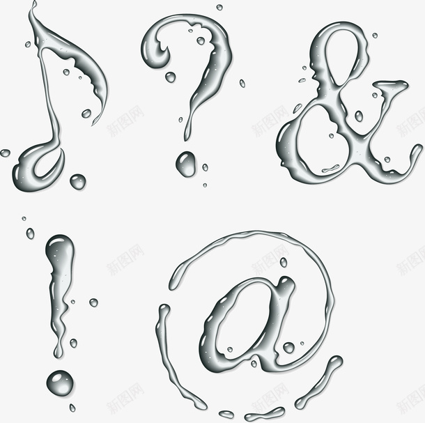 水元素特殊符号矢量图ai免抠素材_88icon https://88icon.com 水原色 特殊符号 矢量图