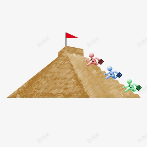 奔向金字塔卡通psd免抠素材_88icon https://88icon.com 3d卡通小人下载 卡通小人 卡通金字塔 金字塔