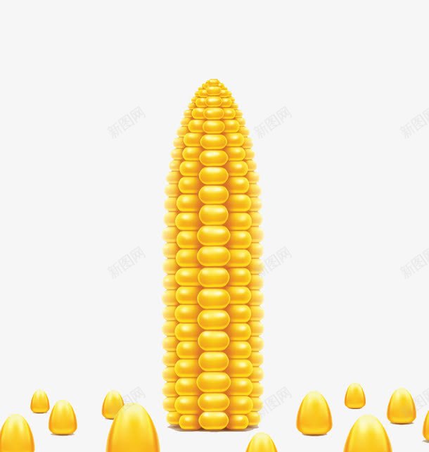 金色玉米png免抠素材_88icon https://88icon.com 玉米 粮食 金色 金蛋