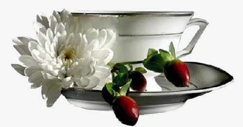 陶瓷杯子花朵装饰图案png免抠素材_88icon https://88icon.com 杯子 白色花朵 盘子 陶瓷杯子