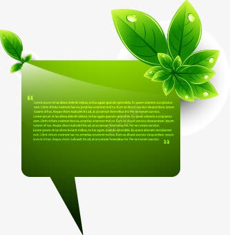 树叶对话框png免抠素材_88icon https://88icon.com 对话框 提示栏 标签