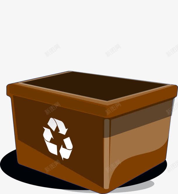 褐色整理箱png免抠素材_88icon https://88icon.com 整理箱 用具 装饰 褐色