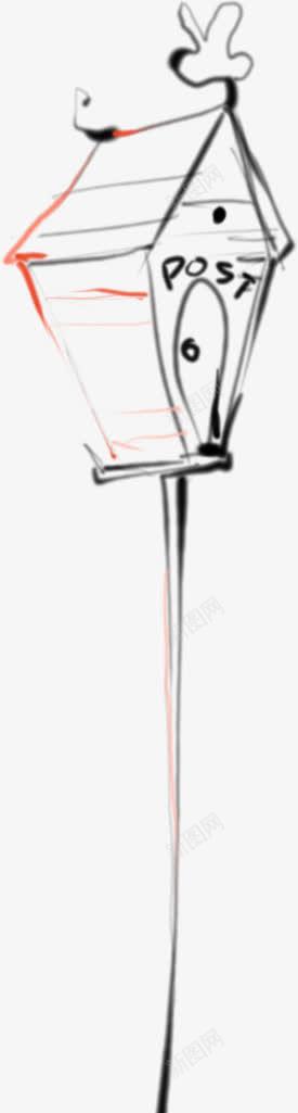 手绘卡通漫画邮箱png免抠素材_88icon https://88icon.com 卡通 漫画 邮箱
