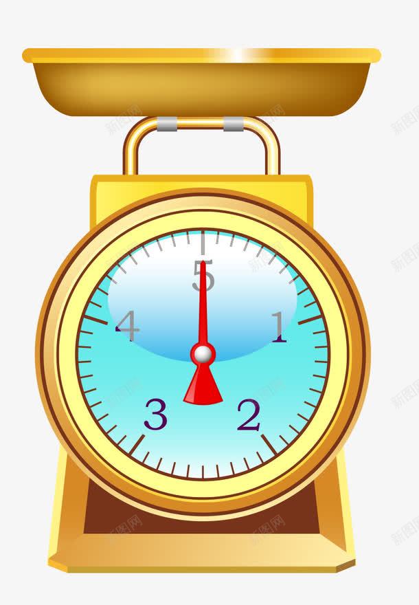 电子秤金色png免抠素材_88icon https://88icon.com 工具 电子秤 金色