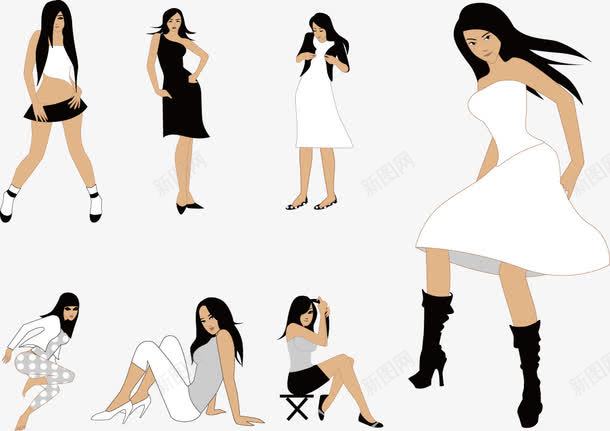 模特png免抠素材_88icon https://88icon.com 女模 苗条的女生 衣服 身材