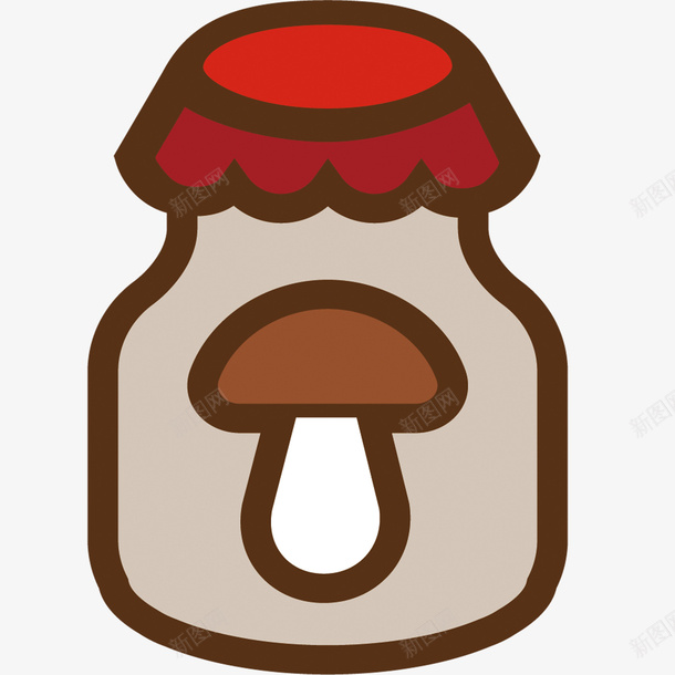 手绘香菇酱png免抠素材_88icon https://88icon.com 手绘素材 矢量素材 香菇素材 香菇酱素材
