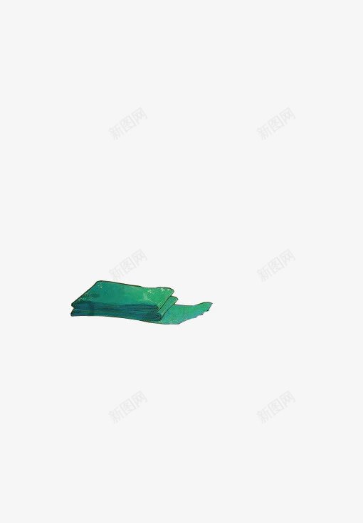 绿色围巾装饰png免抠素材_88icon https://88icon.com 围巾 绿色 装饰