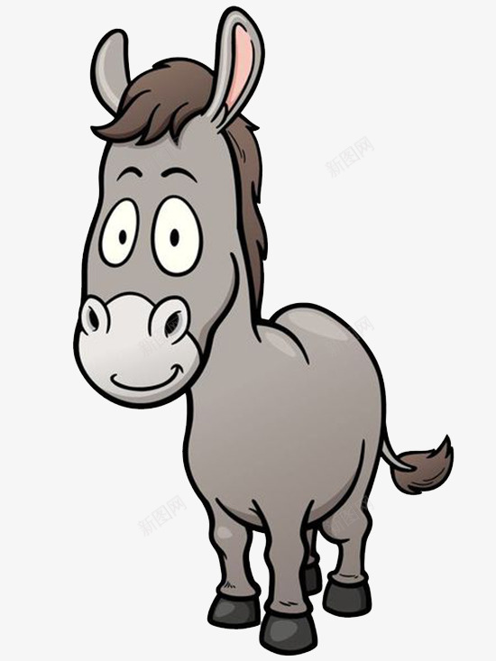 小巧敦厚的灰色卡通骡子png免抠素材_88icon https://88icon.com 一种动物 力量大 卡通 小巧敦厚 役畜 灰色 耐力强 骡子