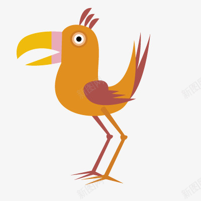 彩色卡通鸟矢量图eps免抠素材_88icon https://88icon.com 卡通 彩色 鸟 黄色 矢量图