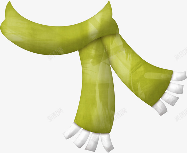 围巾png免抠素材_88icon https://88icon.com 围巾 毛织 绿色