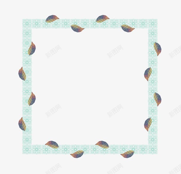 复古风格装饰水彩叶png免抠素材_88icon https://88icon.com 复古边框 水彩叶子矢量 绿色边框 边框矢量 边框装饰