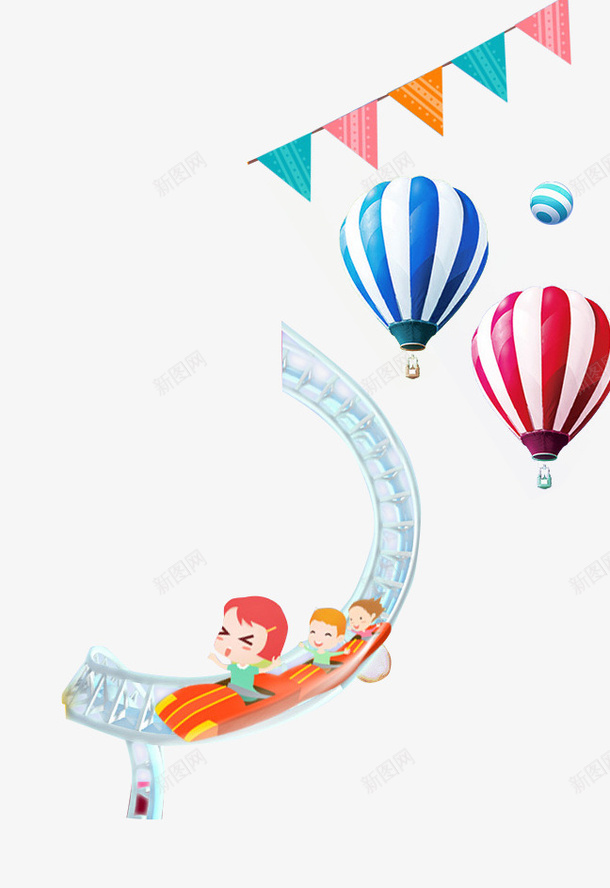 游乐场psd免抠素材_88icon https://88icon.com 61 儿童乐园 儿童节 六一 卡通 国际儿童节 游乐场