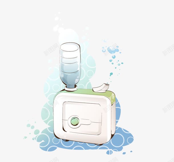 饮水机png免抠素材_88icon https://88icon.com 卡通 可爱 手绘饮水机 饮水机