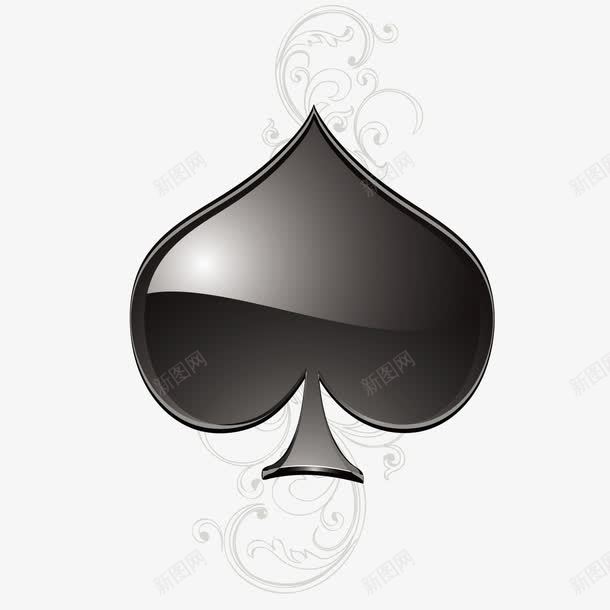 扑克牌黑桃矢量图ai免抠素材_88icon https://88icon.com 榛戞 鎵戝厠鐗 鐭噺 鑺辫壊 矢量图