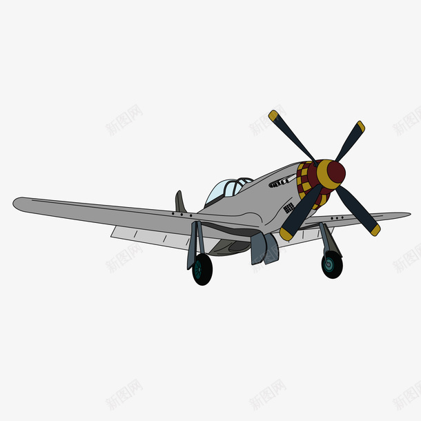 灰色卡通飞机png免抠素材_88icon https://88icon.com 交通工具 卡通飞机 手绘飞机 灰色飞机 背景装饰