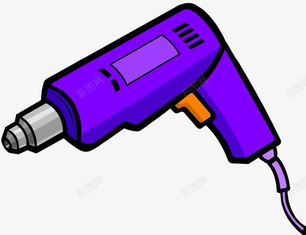 电钻png免抠素材_88icon https://88icon.com 工具 手绘 插画 电钻
