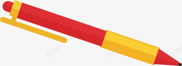 红色铅笔卡通插画矢量图ai免抠素材_88icon https://88icon.com 卡通插画 学习 工具 红色 绘图 设计 铅笔 矢量图