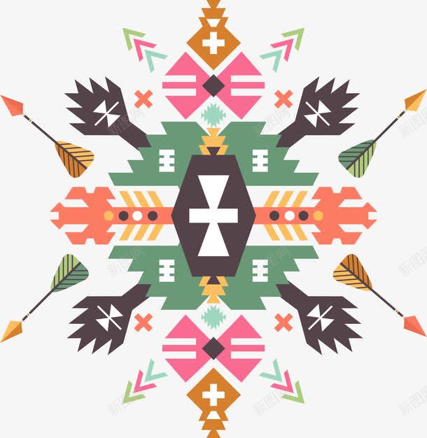 手绘图腾矢量图ai免抠素材_88icon https://88icon.com 图案 图腾 彩色 手绘 装饰图案 矢量图