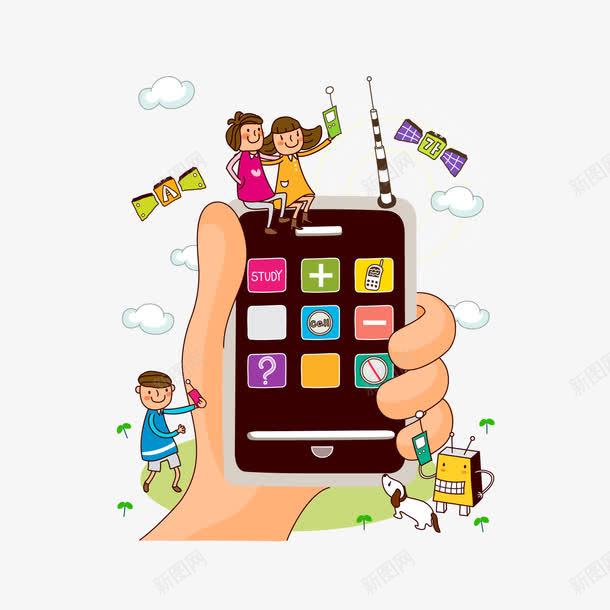 卡通手机信息商务png免抠素材_88icon https://88icon.com 信息 卡通 商务 小清新 手机