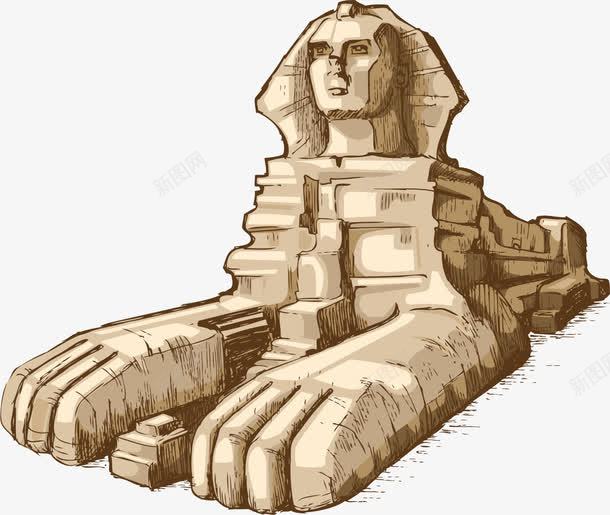 卡通狮身人面像png免抠素材_88icon https://88icon.com 卡通 沙子 狮身人面像 简约 线条